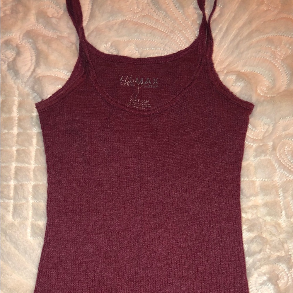 Miley Cyrus Maroon Tank
